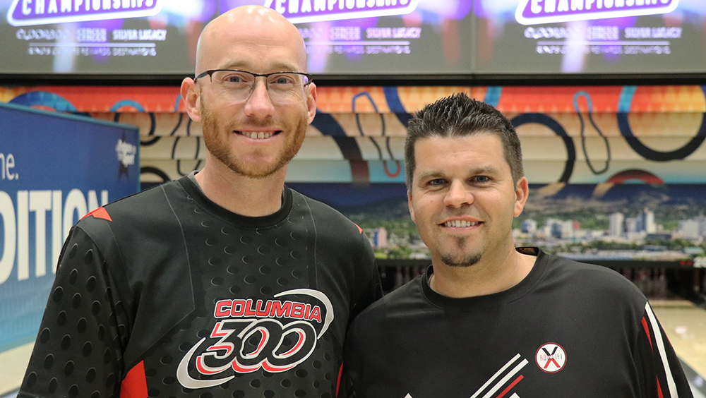 Timothy Simonis and Josh Blanchard at the 2026 USBC Open Championships